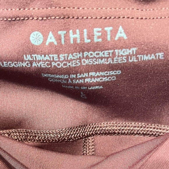 Athleta Ultimate Stash Pocket Tight Leggings – Size Large - Picture 2 of 4
